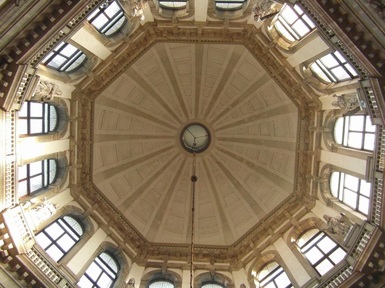 The interior of the dome, Santa Maria della Salute, Venice